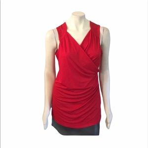Red Sleeveless Women's Top